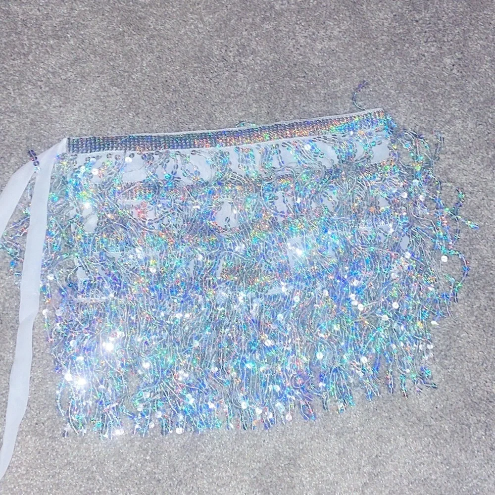 New sparkly fringe wrap skirt for costume dance